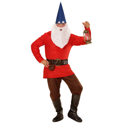 Costume da gnomo rosso da uomo