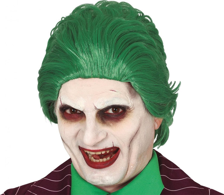 Parrucca di Halloween Joker Clown Verde
