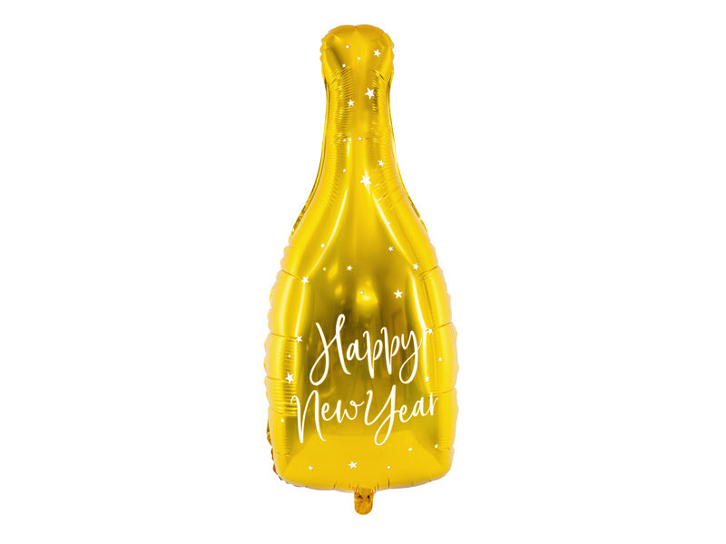 Bottiglia di palloncini ad elio Happy New Year vuota 82cm
