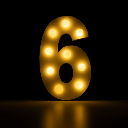 6 Figure luminose da 16,5 cm