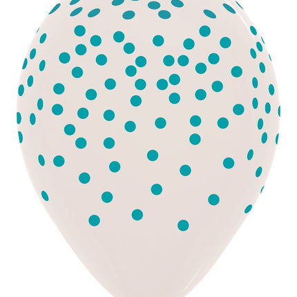 Palloncini coriandoli mix Crystal Clear 30cm 25pz