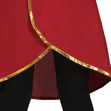 Costume da pirata rosso per bambina