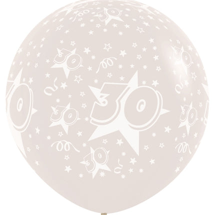 Palloncini Numero 30 Clear 91cm 2pz