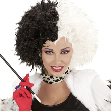 Parrucca bianca e nera