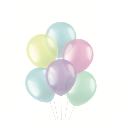 Palloncini colorati traslucidi pastello 33cm 10pz