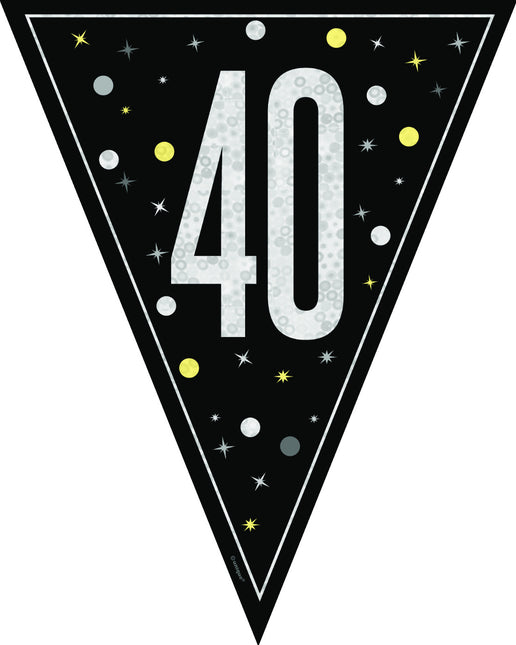 Bandiera 40 anni 2,74 m