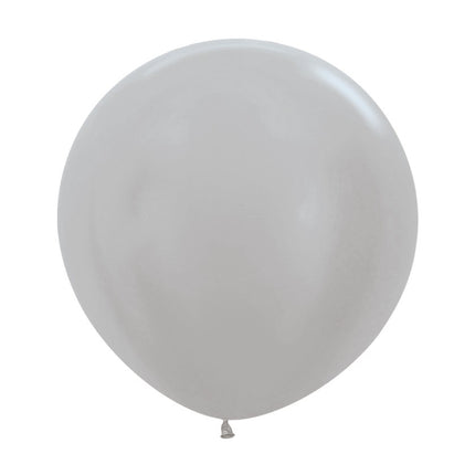 Palloncini argento 61cm 10pz