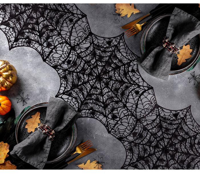 Runner da tavola Halloween Ragnatela 1,36 m