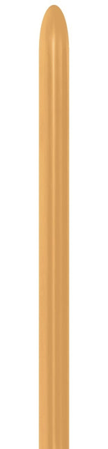 Palloncini da modellare Oro metallizzato 2,5 cm 152 cm 50pz