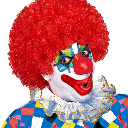 Parrucca rossa riccioli da clown