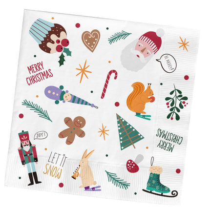 Tovaglioli di Natale 33cm 20pz