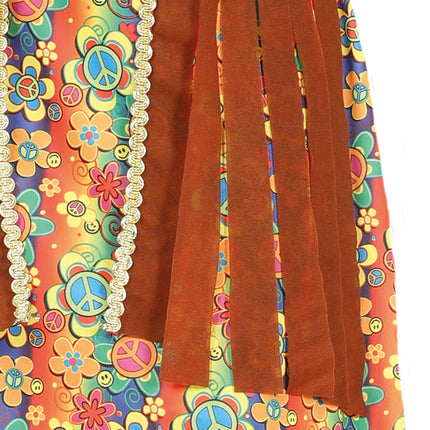 Costume floreale da donna Hippie anni '60