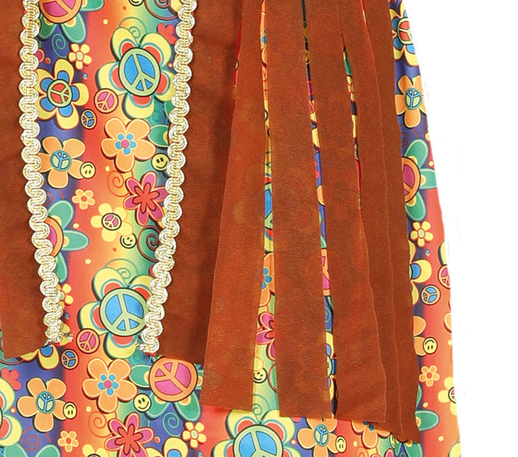 Costume floreale da donna Hippie anni '60