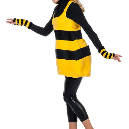 Costume da ape da donna in pile