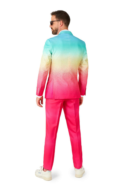 Tuta blu fucsia arcobaleno da uomo <tc>OppoSuits</tc>