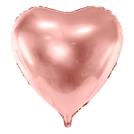 Palloncino ad elio Cuore Oro Rosa Vuoto 73 cm