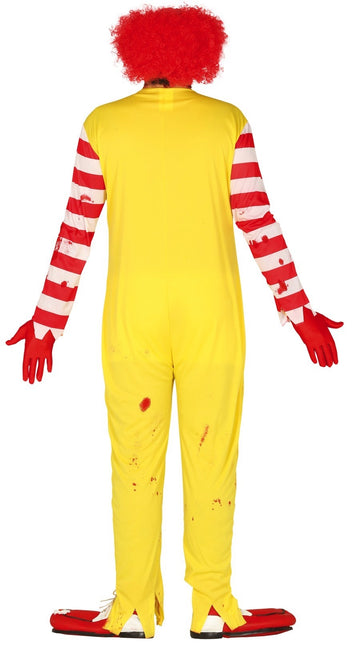 Costume di Halloween da clown zombie uomo L