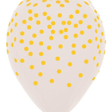 Palloncini coriandoli mix Crystal Clear 30cm 25pz