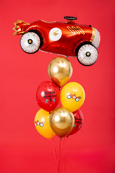 Palloncini Happy Birthday Race Mix 30cm 6 pezzi