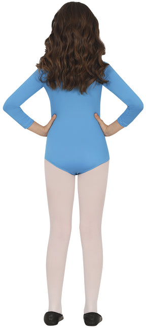 Tuta da ginnastica bambina turchese