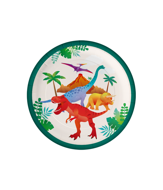 Piatti Dino Colorati 23cm 8pz