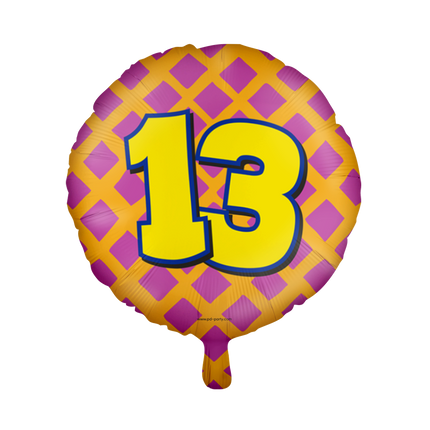 Palloncino ad elio 13 anni colorato vuoto 46 cm