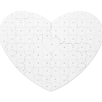 Puzzle del cuore del libro degli ospiti 45 cm