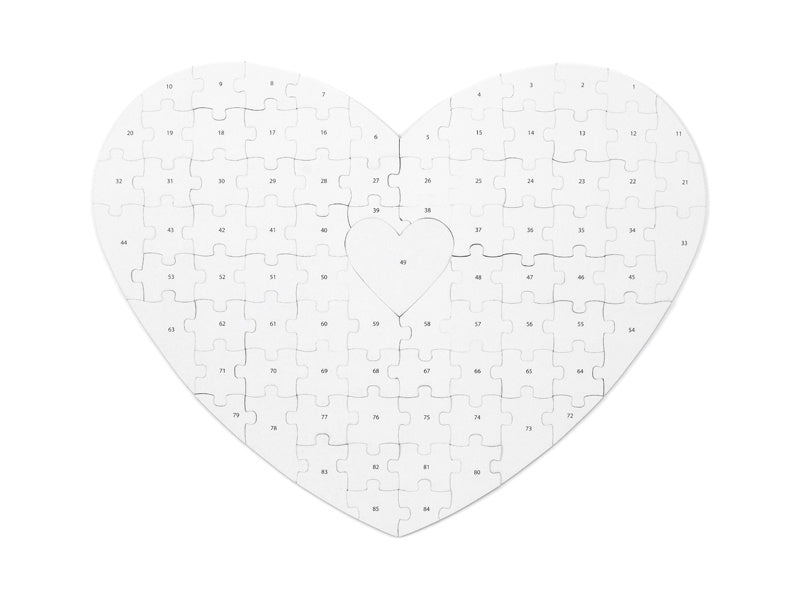 Puzzle del cuore del libro degli ospiti 45 cm