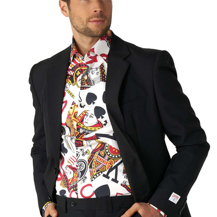 Camicia da uomo con carte da gioco del casinò <tc>OppoSuits</tc>