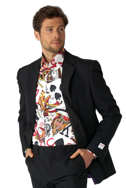 Camicia da uomo con carte da gioco del casinò <tc>OppoSuits</tc>