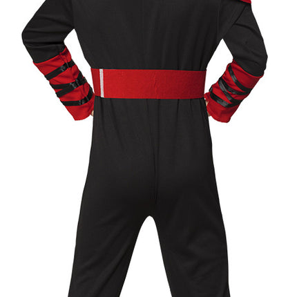 Tuta Ninja Bambino Rosso 3/4 anni