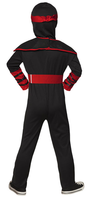 Tuta Ninja Bambino Rosso 3/4 anni
