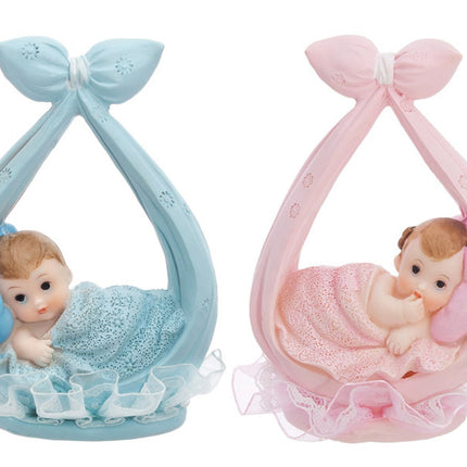 Cake topper Bimba con sciarpa 11 cm