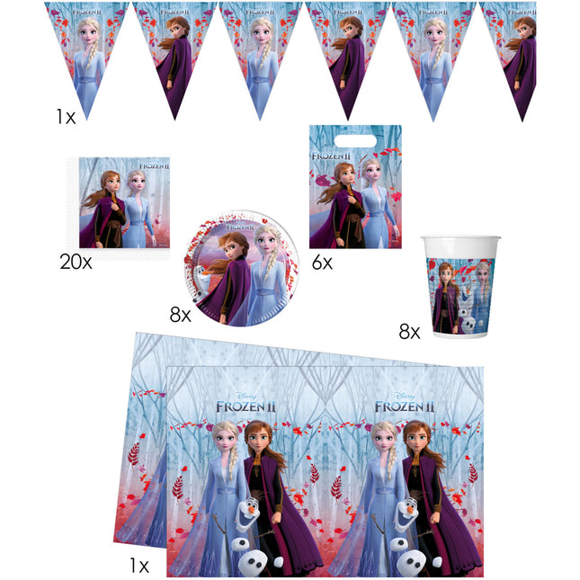 Frozen 2 Confezione party 8 bambini