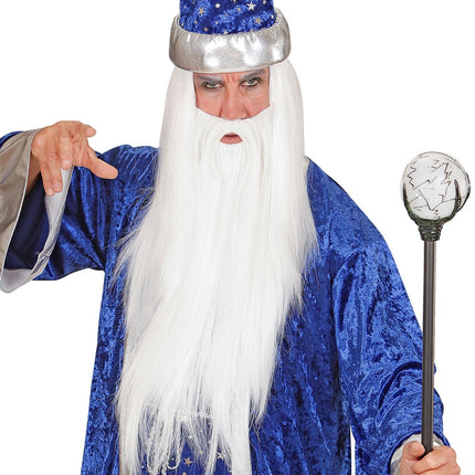 Parrucca da mago con barba