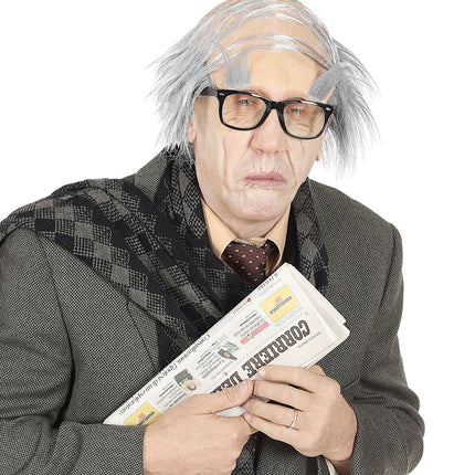 Parrucca Vecchio con sopracciglia