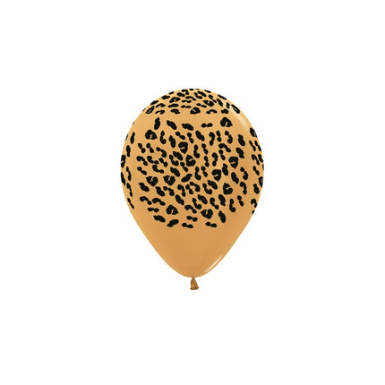 Palloncini Stampa Animale Inchiostro Metallico 12cm 50pz