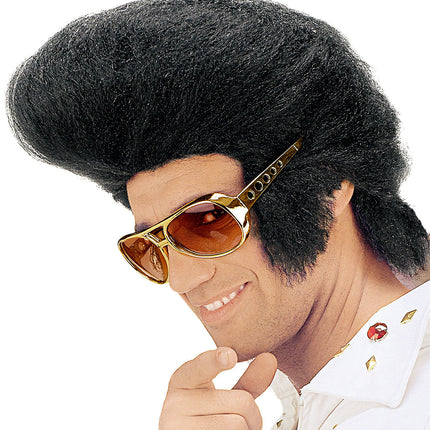 Parrucca Elvis nera