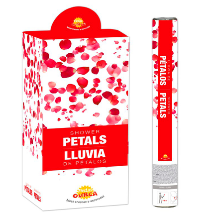 Coriandoli Cannone Petali di Rosa Rosso 50cm