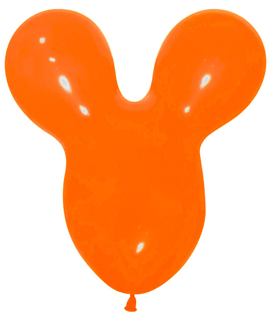 Palloncini Testa di Topo Arancione 25pz