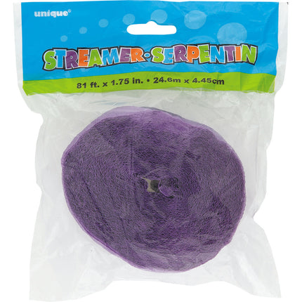 Ghirlanda di crêpe viola 24m