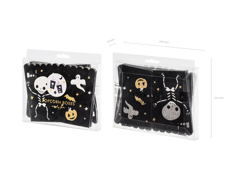 Ciotole per popcorn di Halloween 12,5 cm 6 pezzi