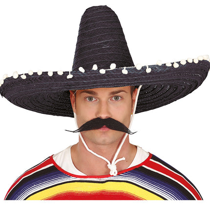Sombrero nero/verde 60 cm