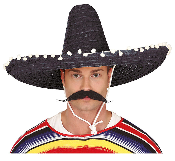 Sombrero nero/verde 60 cm