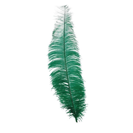Piume di struzzo verdi 40cm 12pz