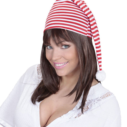 Cappello rosso bianco per dormire
