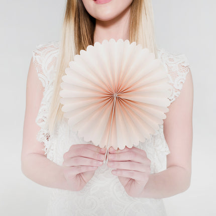 Set di ventagli di carta colorati 14-38cm 3 pezzi