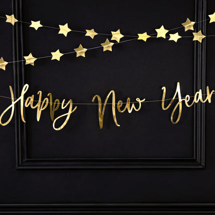 Ghirlanda di Buon Anno Oro 66cm