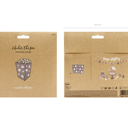 Ciotole per popcorn Sirena 12,5 cm 6 pezzi