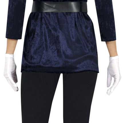 Costume da moschettiere blu da donna